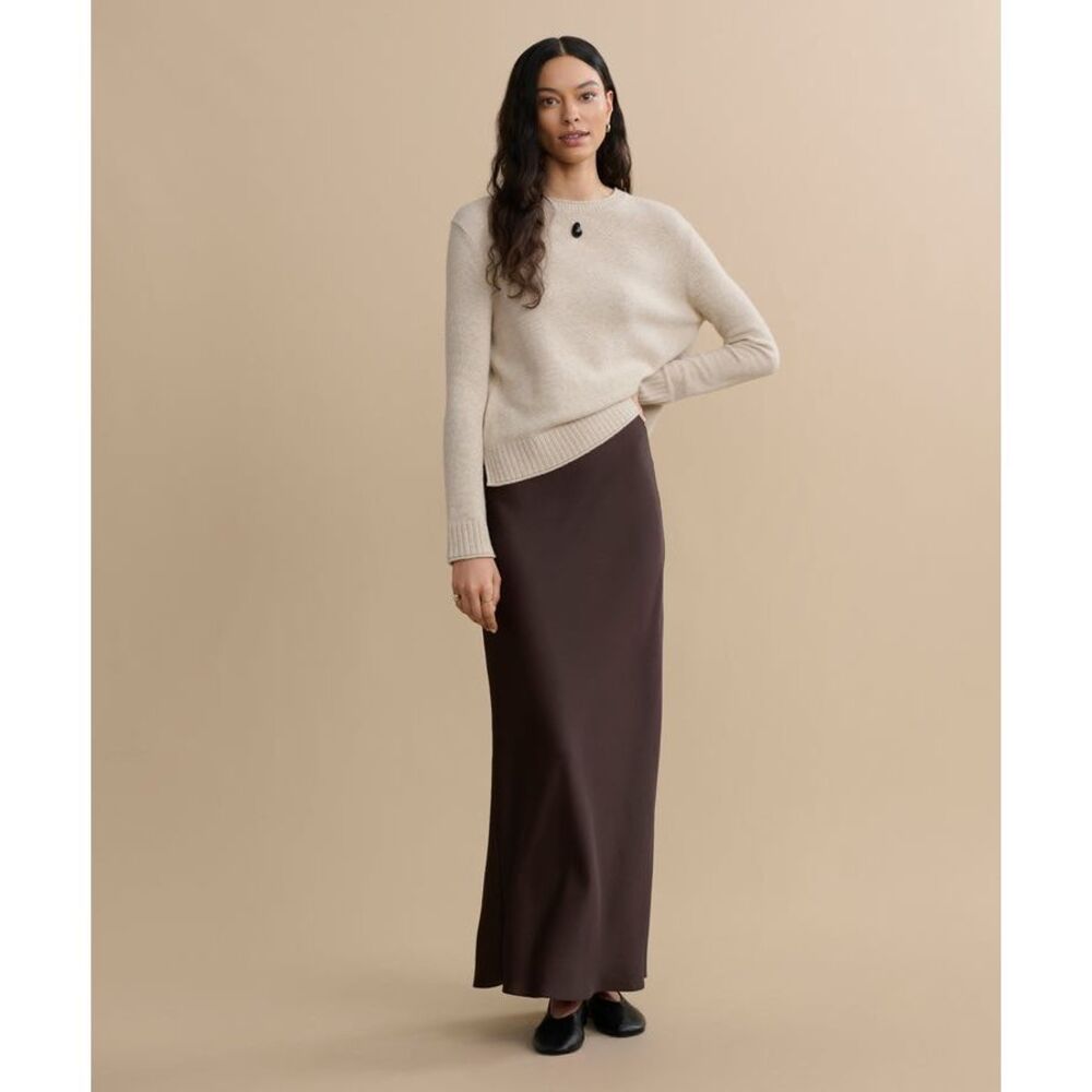 Jenni Kayne Beige Wool Cashmere Blend Crewneck Sweater Women’s Size Small